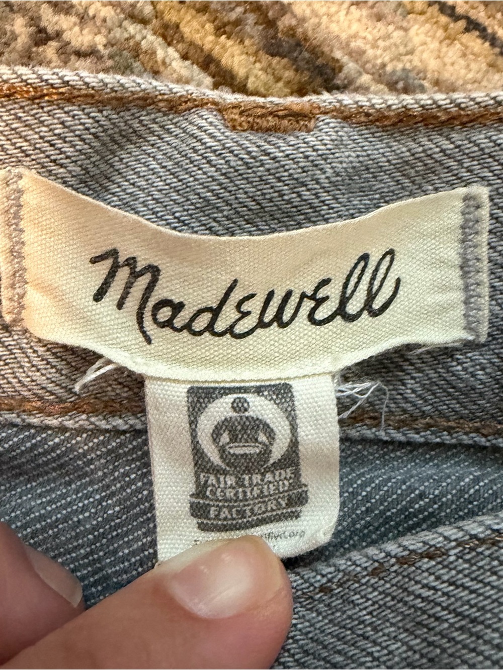 Madewell Light Gray/Blue Low-Rise Superwide-Leg Jeans - Picture 2 of 4